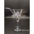 custom champagne glasses flute with straw